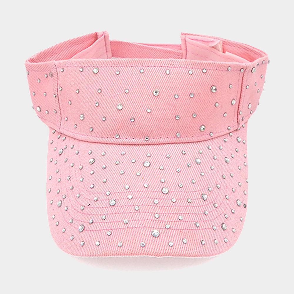 Bling Studded Visor Hat - Jewelry Store by Erik Rayo
