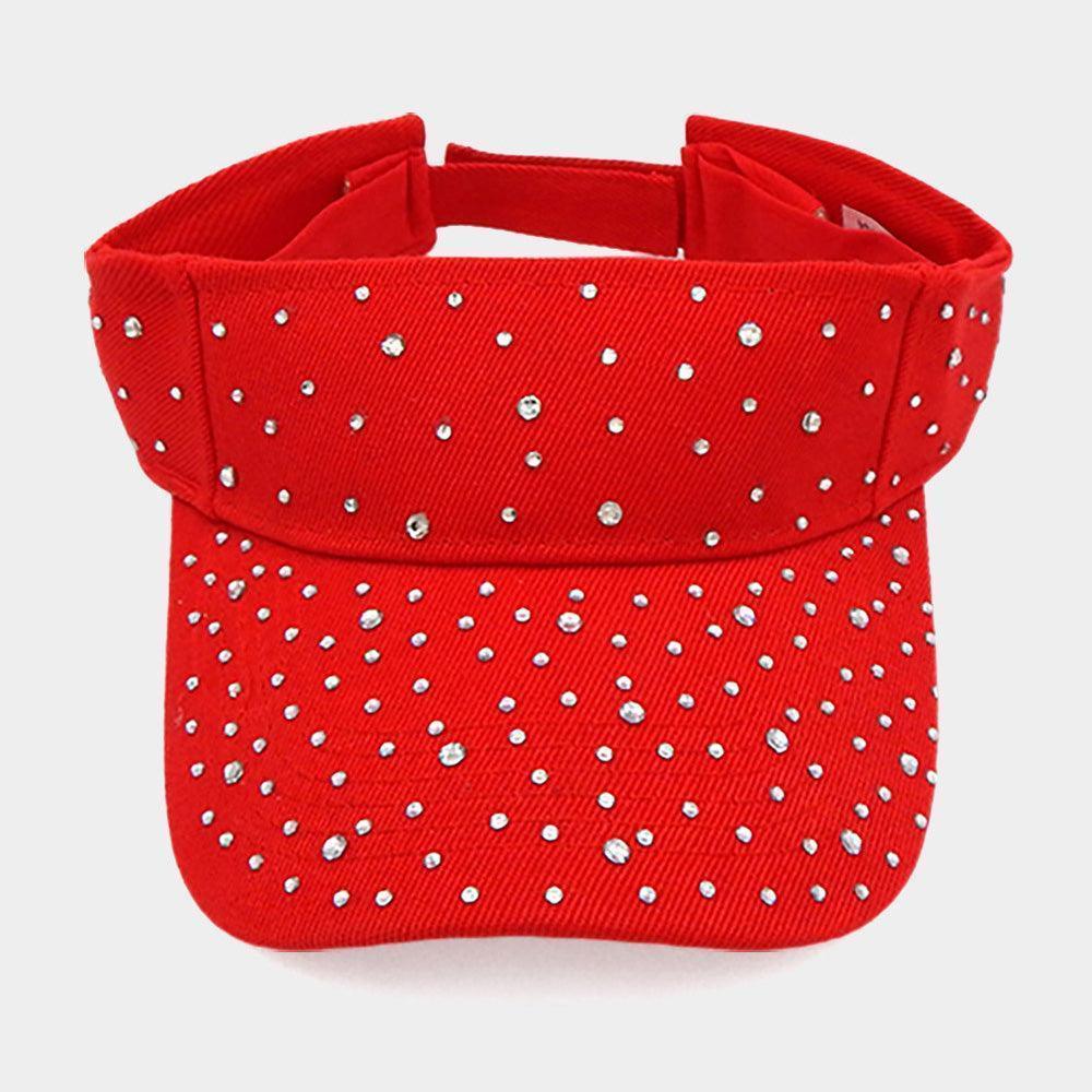 Bling Studded Visor Hat - Jewelry Store by Erik Rayo