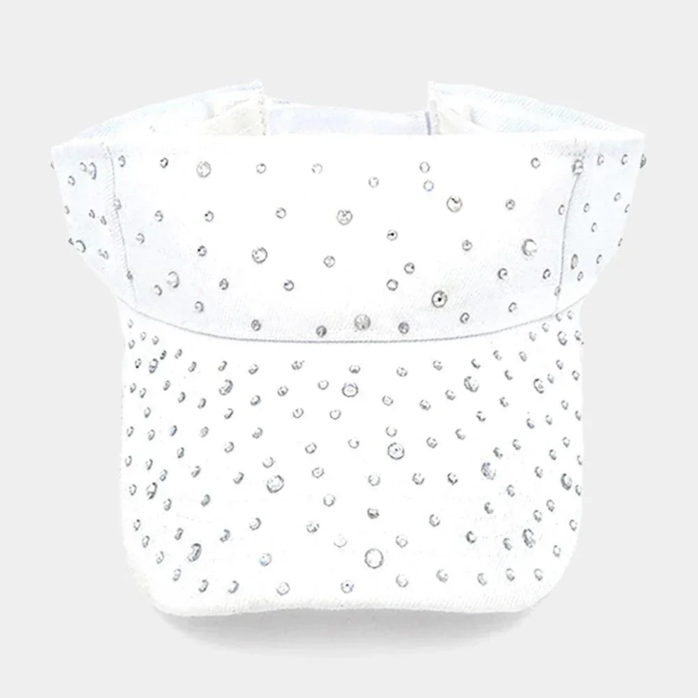 Bling Studded Visor Hat - Jewelry Store by Erik Rayo