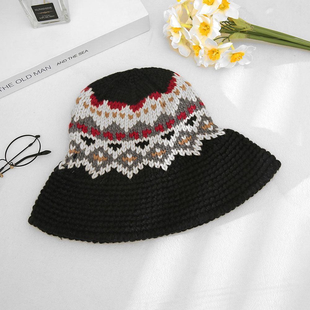 Nordic Pattern Knitted Bucket Hat - Jewelry Store by Erik Rayo