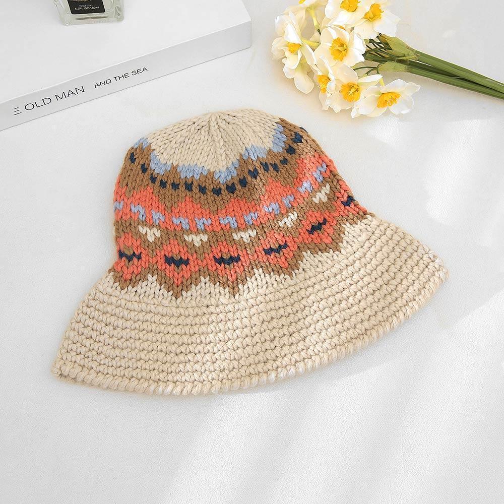 Nordic Pattern Knitted Bucket Hat - Jewelry Store by Erik Rayo