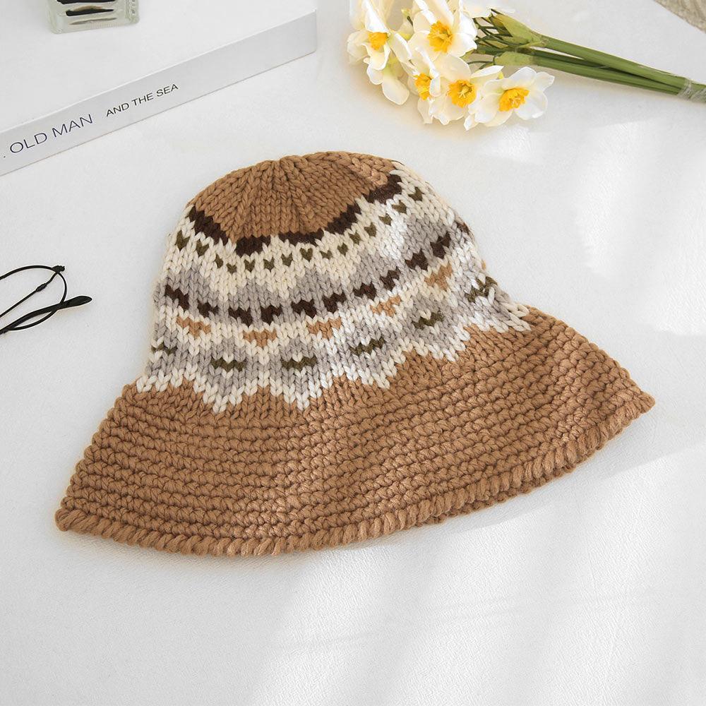 Nordic Pattern Knitted Bucket Hat - Jewelry Store by Erik Rayo