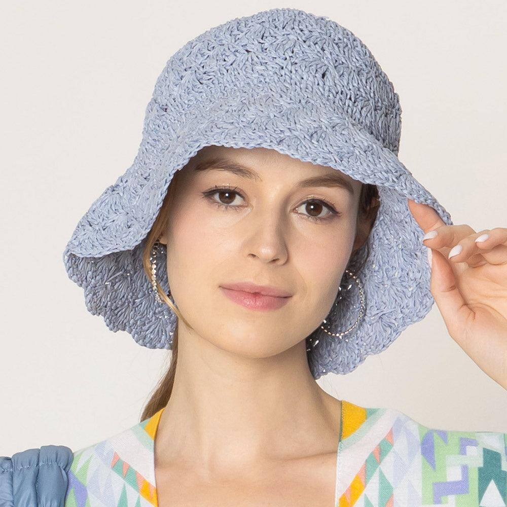 Crochet Straw Bucket Hat - Jewelry Store by Erik Rayo