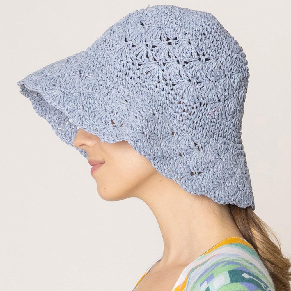 Crochet Straw Bucket Hat - Jewelry Store by Erik Rayo