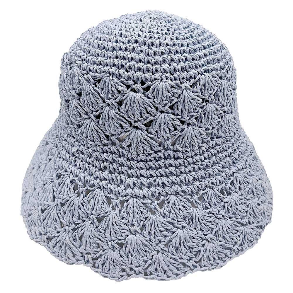 Crochet Straw Bucket Hat - Jewelry Store by Erik Rayo