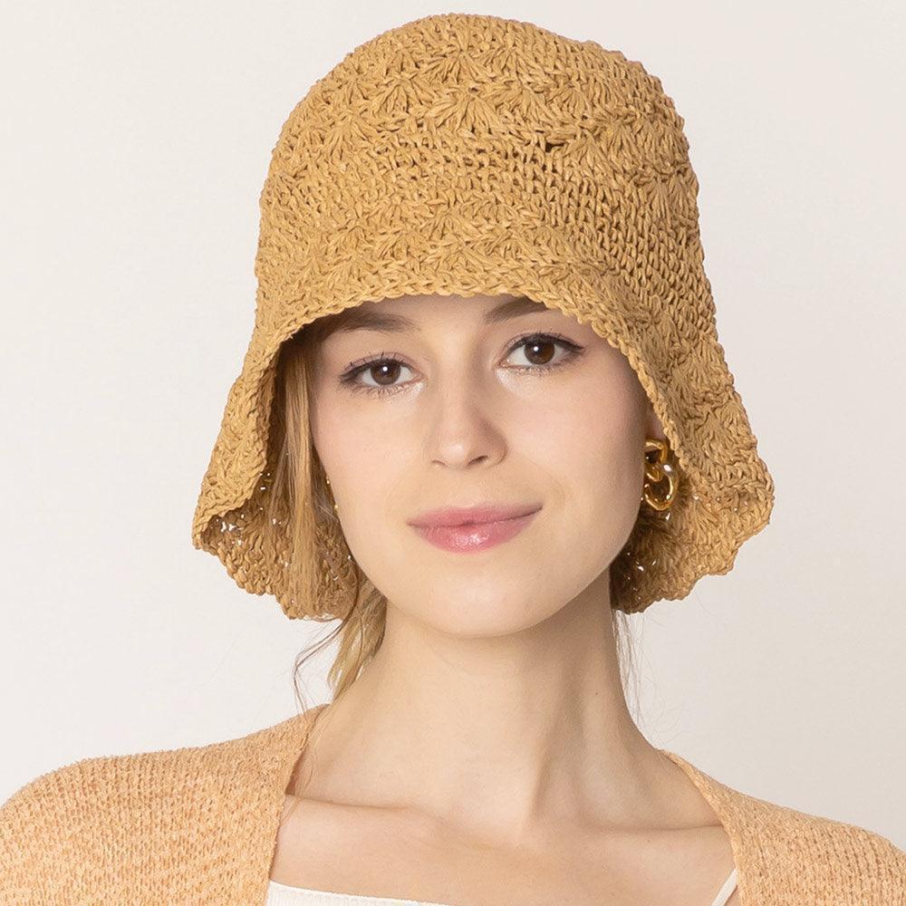 Crochet Straw Bucket Hat - Jewelry Store by Erik Rayo