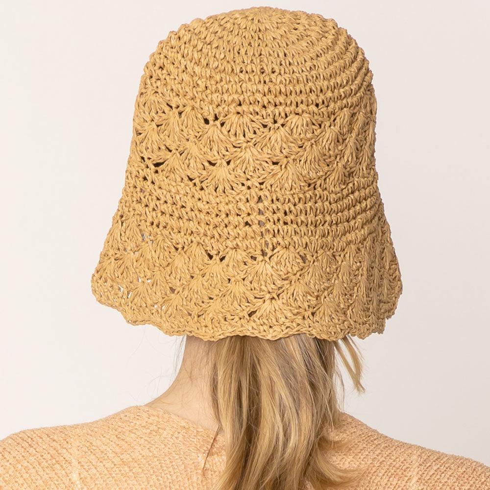 Crochet Straw Bucket Hat - Jewelry Store by Erik Rayo