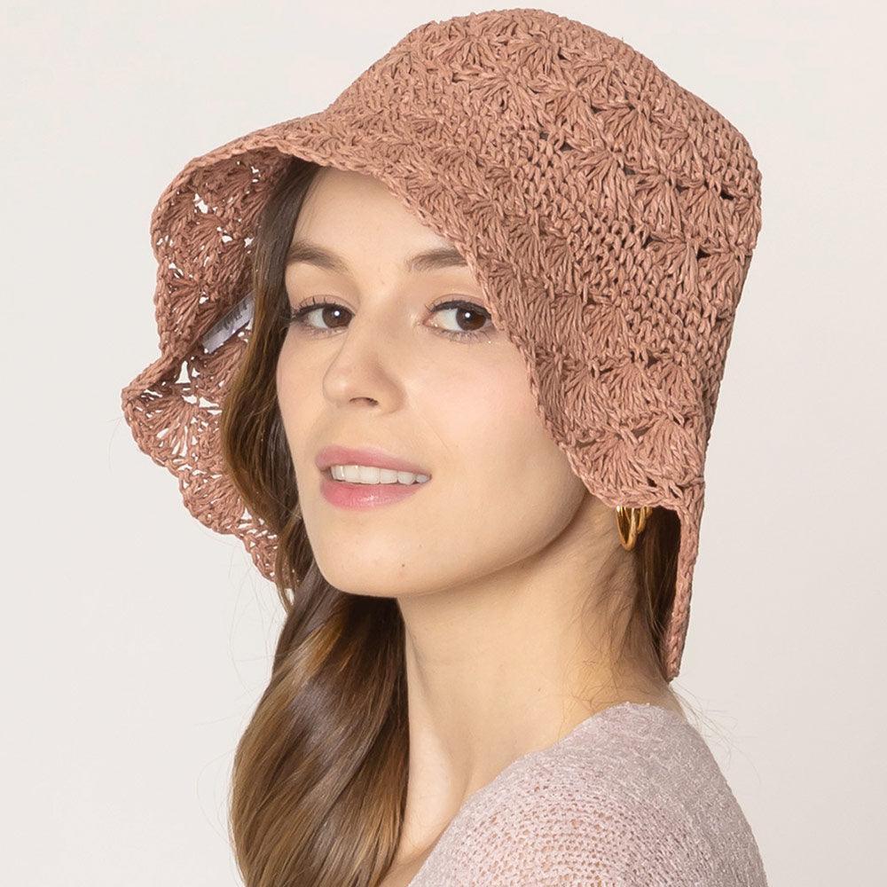 Crochet Straw Bucket Hat - Jewelry Store by Erik Rayo