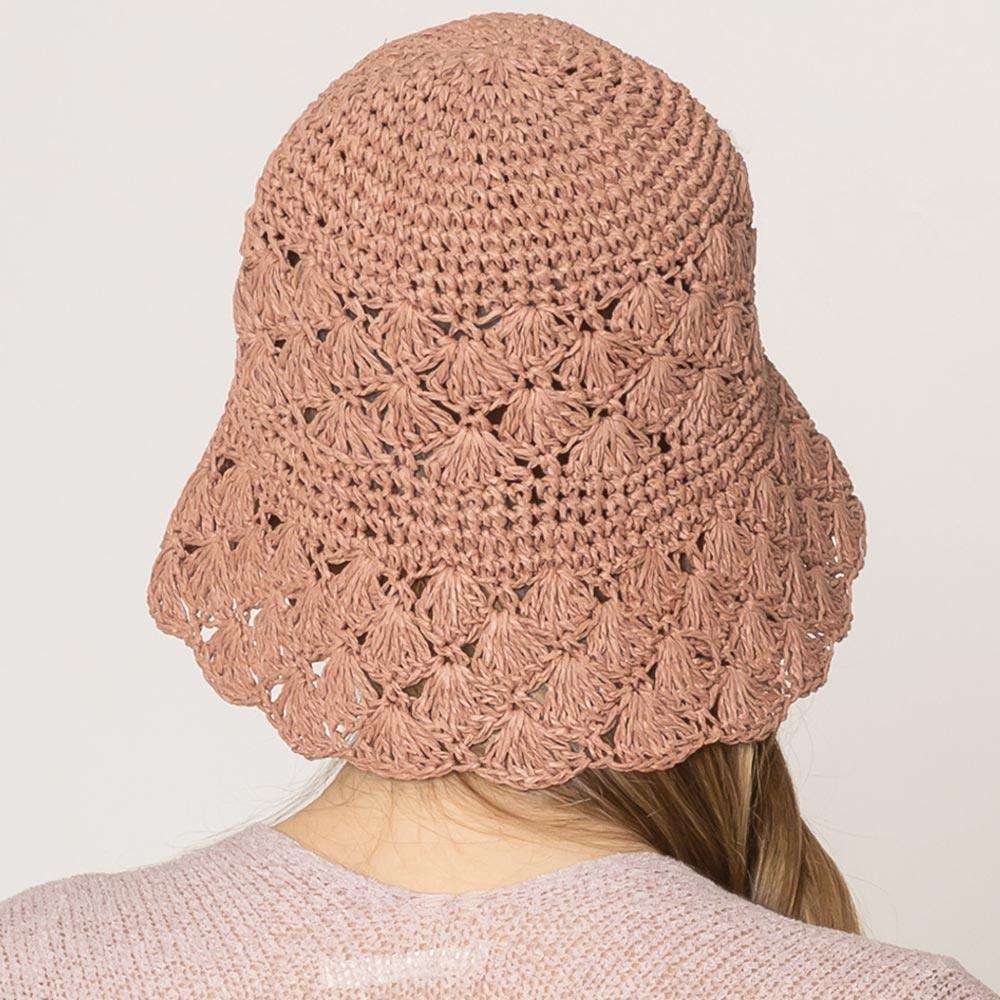 Crochet Straw Bucket Hat - Jewelry Store by Erik Rayo