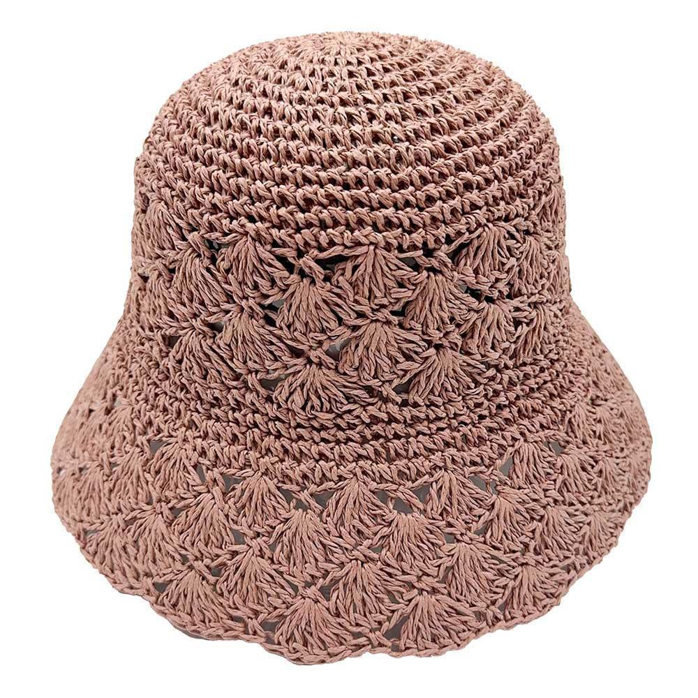Crochet Straw Bucket Hat - Jewelry Store by Erik Rayo