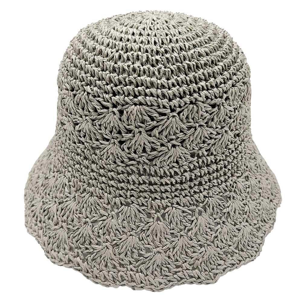 Crochet Straw Bucket Hat - Jewelry Store by Erik Rayo