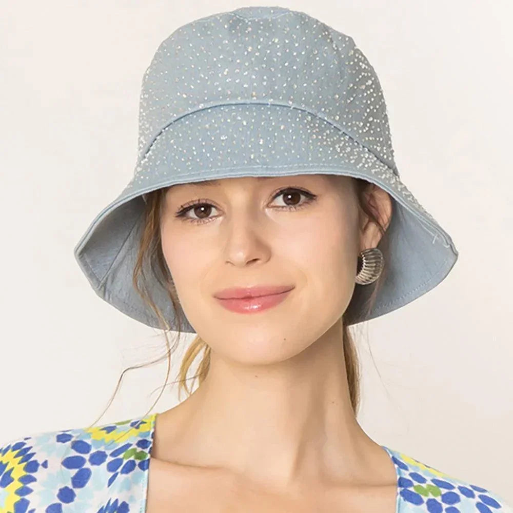 Stone Denim Bucket Hat - Jewelry Store by Erik Rayo