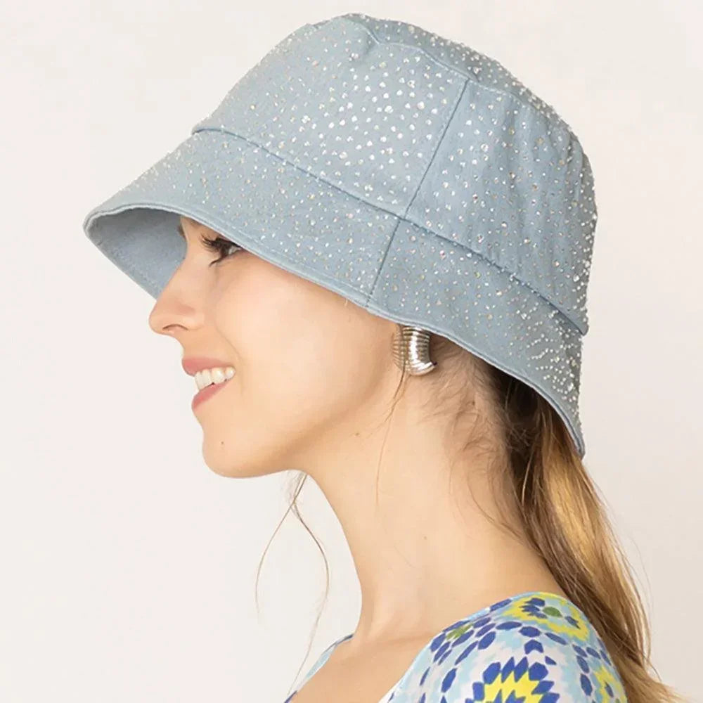 Stone Denim Bucket Hat - Jewelry Store by Erik Rayo