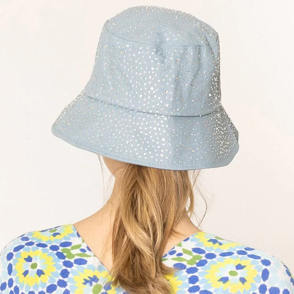 Stone Denim Bucket Hat - Jewelry Store by Erik Rayo