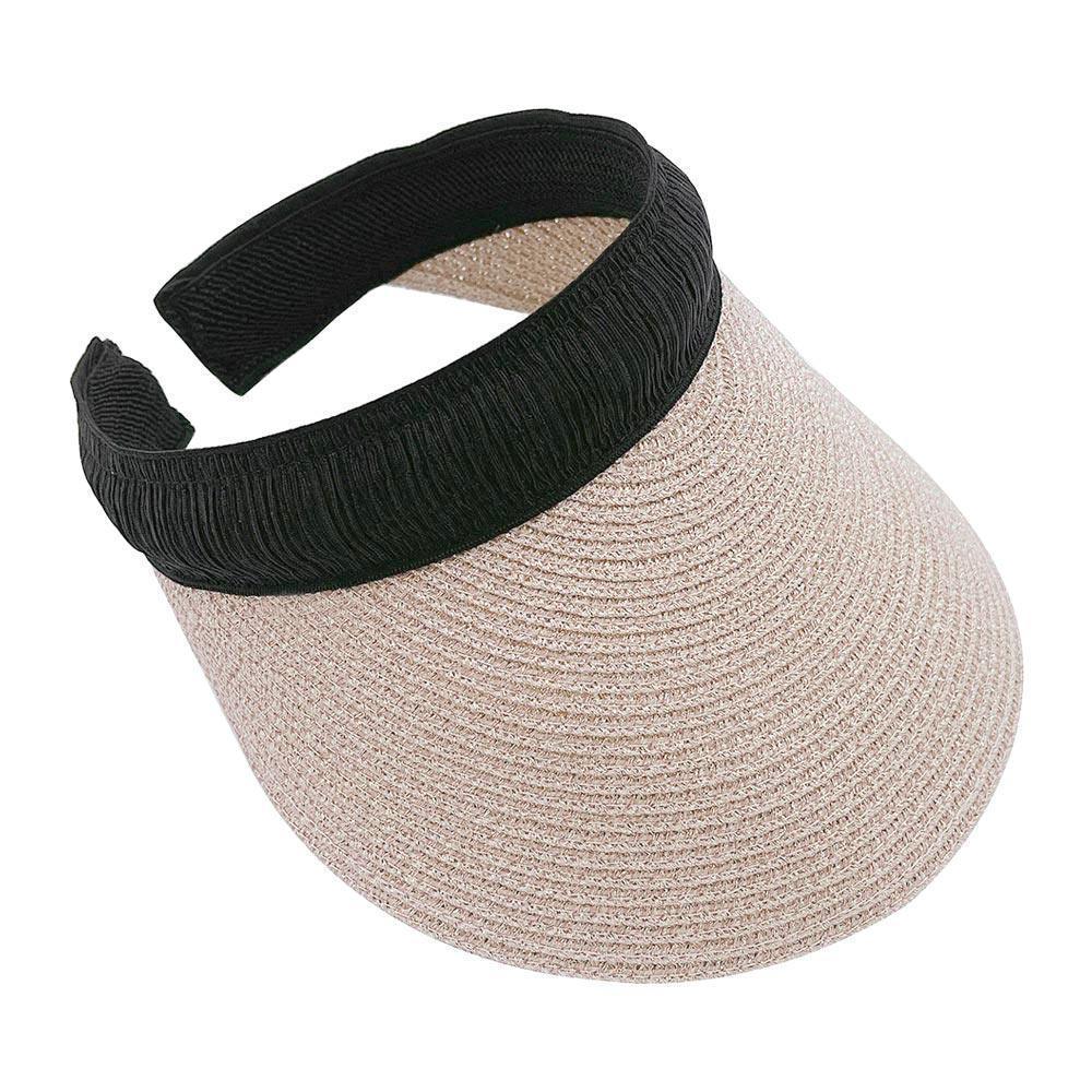 Metallic Straw Sun Visor Hat - Jewelry Store by Erik Rayo