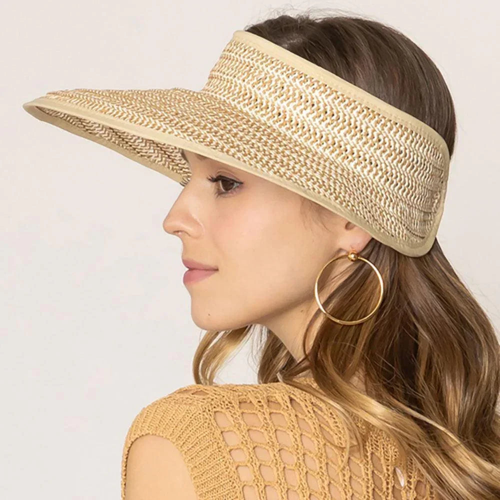 Two Tone Sun Visor Hat - Jewelry Store by Erik Rayo