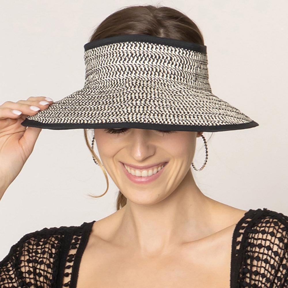 Two Tone Sun Visor Hat - Jewelry Store by Erik Rayo