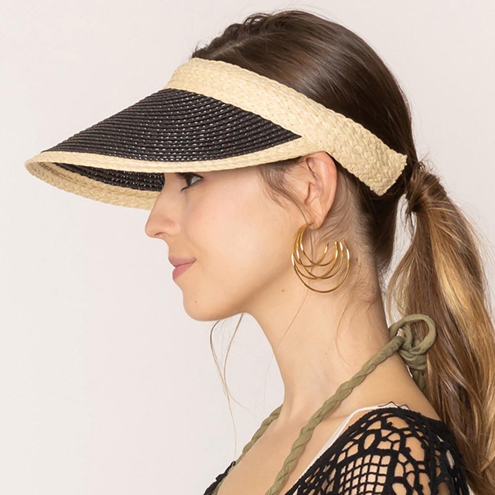 Straw Sun Visor Hat