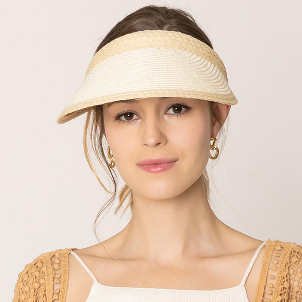 Straw Sun Visor Hat