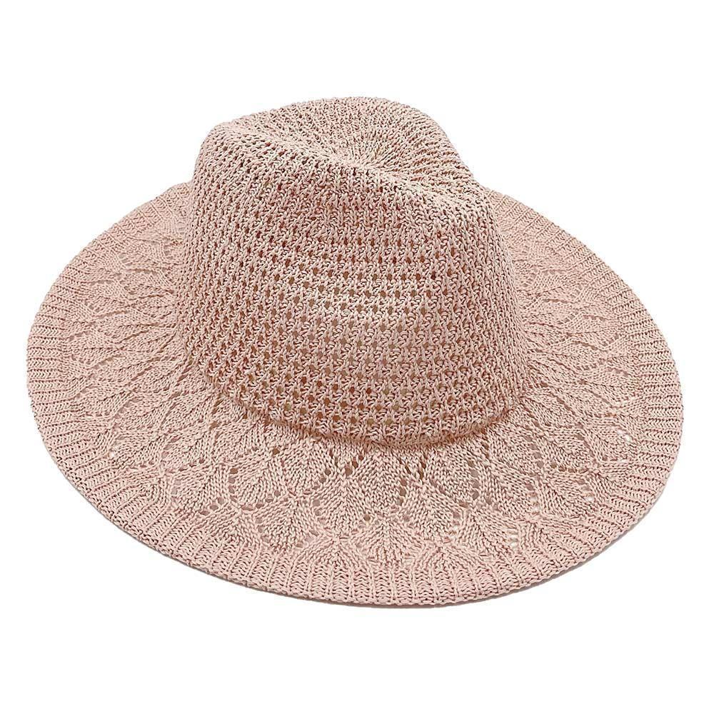 Pattern Detailed Straw Panama Sun Hat - Jewelry Store by Erik Rayo