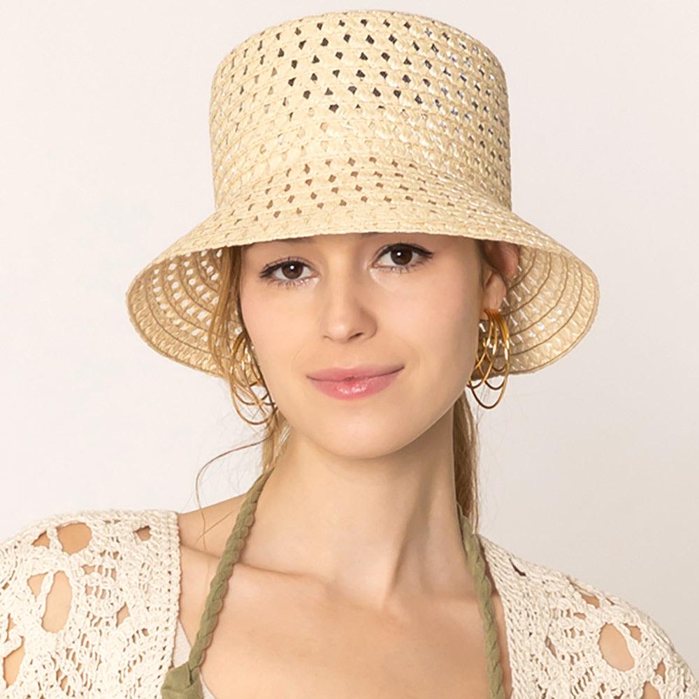 Straw Bucket Hat