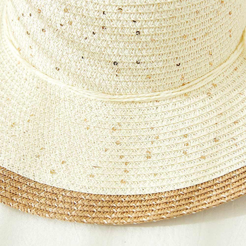 Color Block Straw Sun Hat - Jewelry Store by Erik Rayo