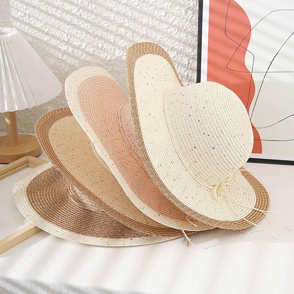Color Block Straw Sun Hat - Jewelry Store by Erik Rayo
