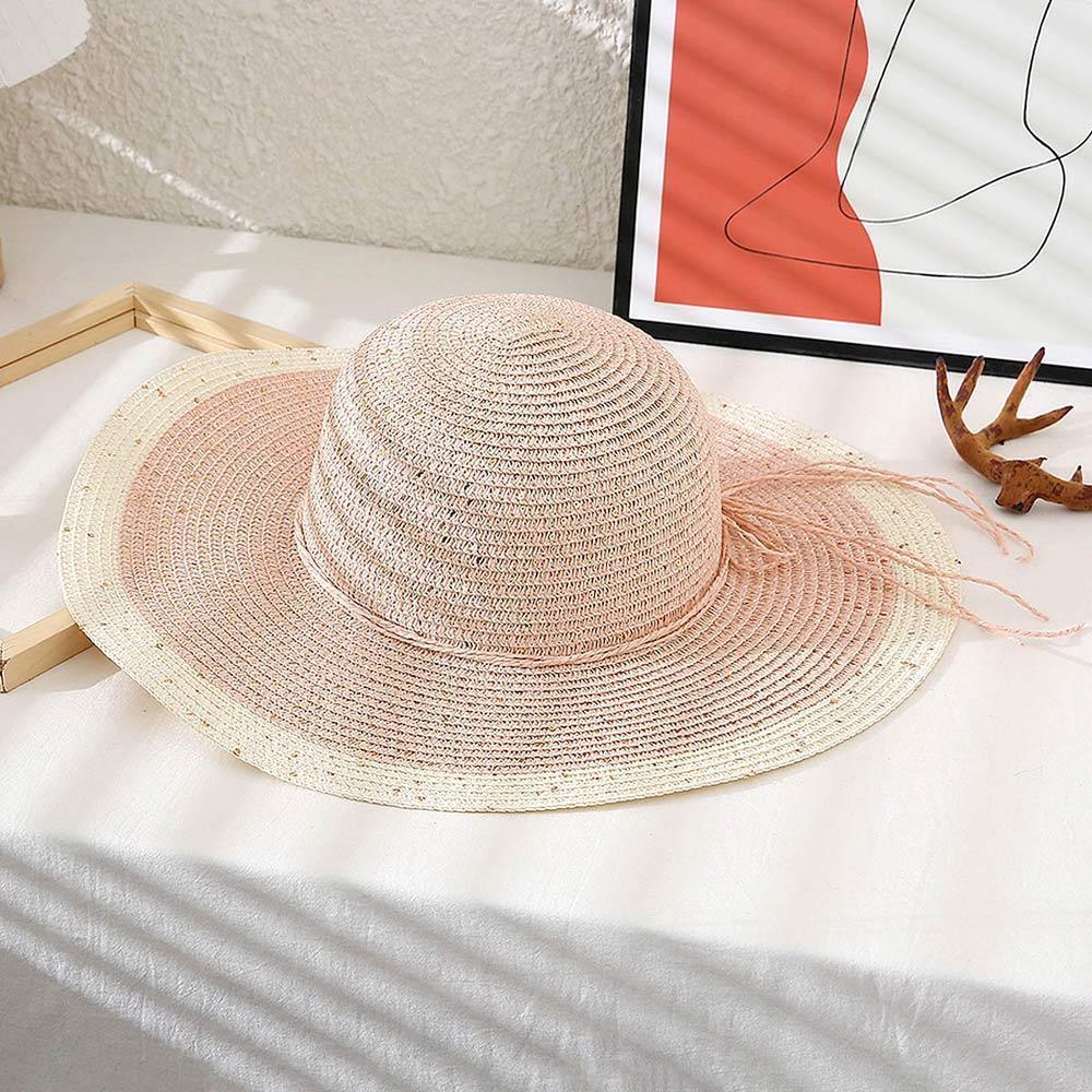 Color Block Straw Sun Hat - Jewelry Store by Erik Rayo