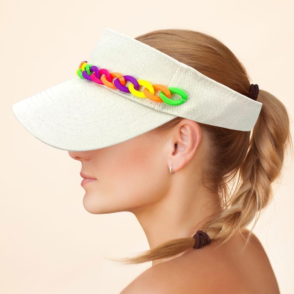 Chain Band Visor Hat - Jewelry Store by Erik Rayo