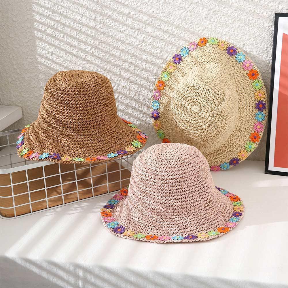 Flower Trimmed Straw Sun Hat - Jewelry Store by Erik Rayo