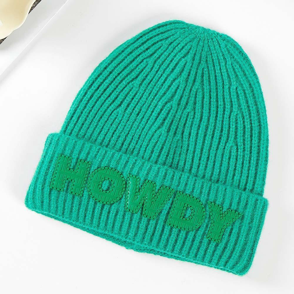 Howdy Message Knit Beanie Hat - Jewelry Store by Erik Rayo