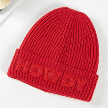 Load image into Gallery viewer, Howdy Message Knit Beanie Hat
