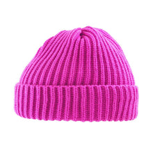Load image into Gallery viewer, Ribbed Knit Cuffed Beanie Hat
