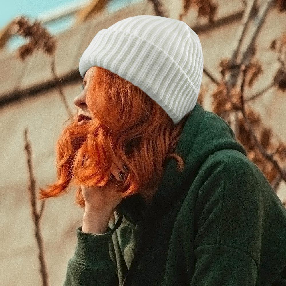 Ribbed Knit Cuffed Beanie Hat - Jewelry Store by Erik Rayo