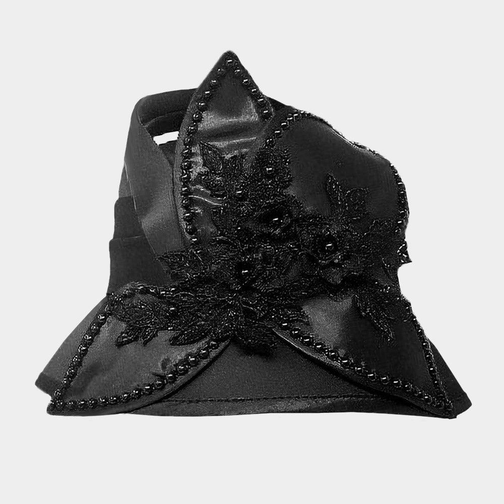 Flower Applique Pointed Dressy Hat - Jewelry Store by Erik Rayo