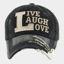 Load image into Gallery viewer, LIVE LAUGH LOVE Vintage Baseball Cap
