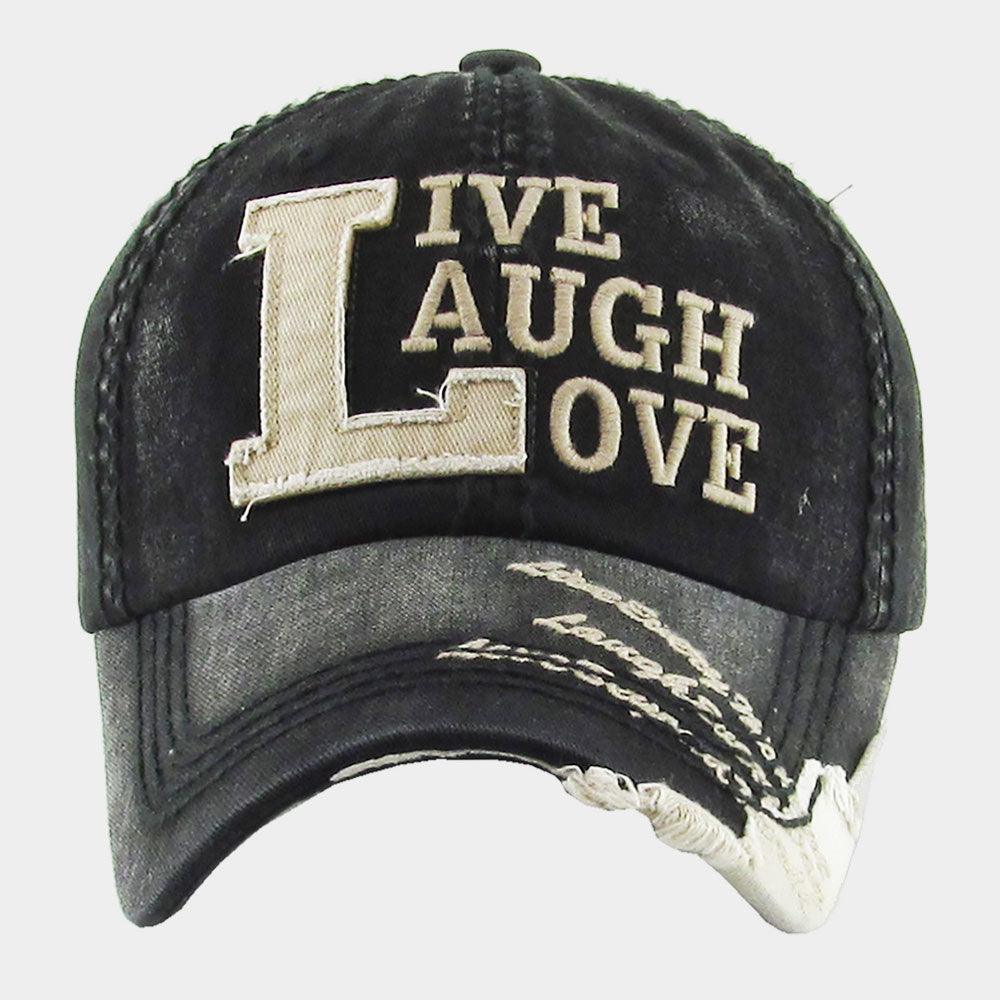 LIVE LAUGH LOVE Vintage Baseball Cap