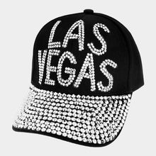 Load image into Gallery viewer, Studded Las Vegas Message Denim Baseball Cap
