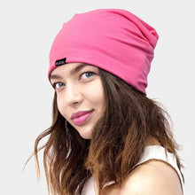 Load image into Gallery viewer, Solid Satin Lined Beanie Hat
