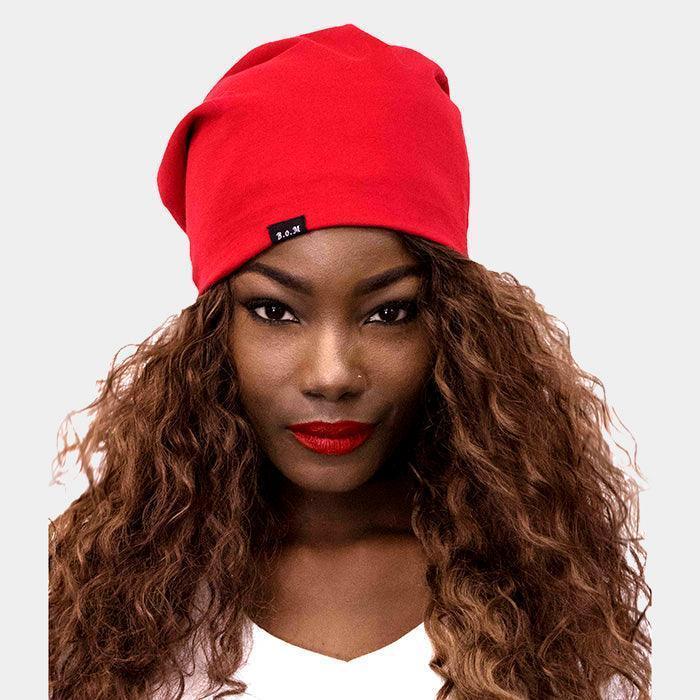 Solid Satin Lined Beanie Hat - Jewelry Store by Erik Rayo