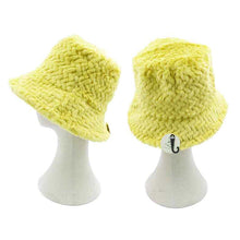 Load image into Gallery viewer, Patterned Faux Fur Solid Bucket Hat
