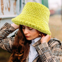 Load image into Gallery viewer, Patterned Faux Fur Solid Bucket Hat
