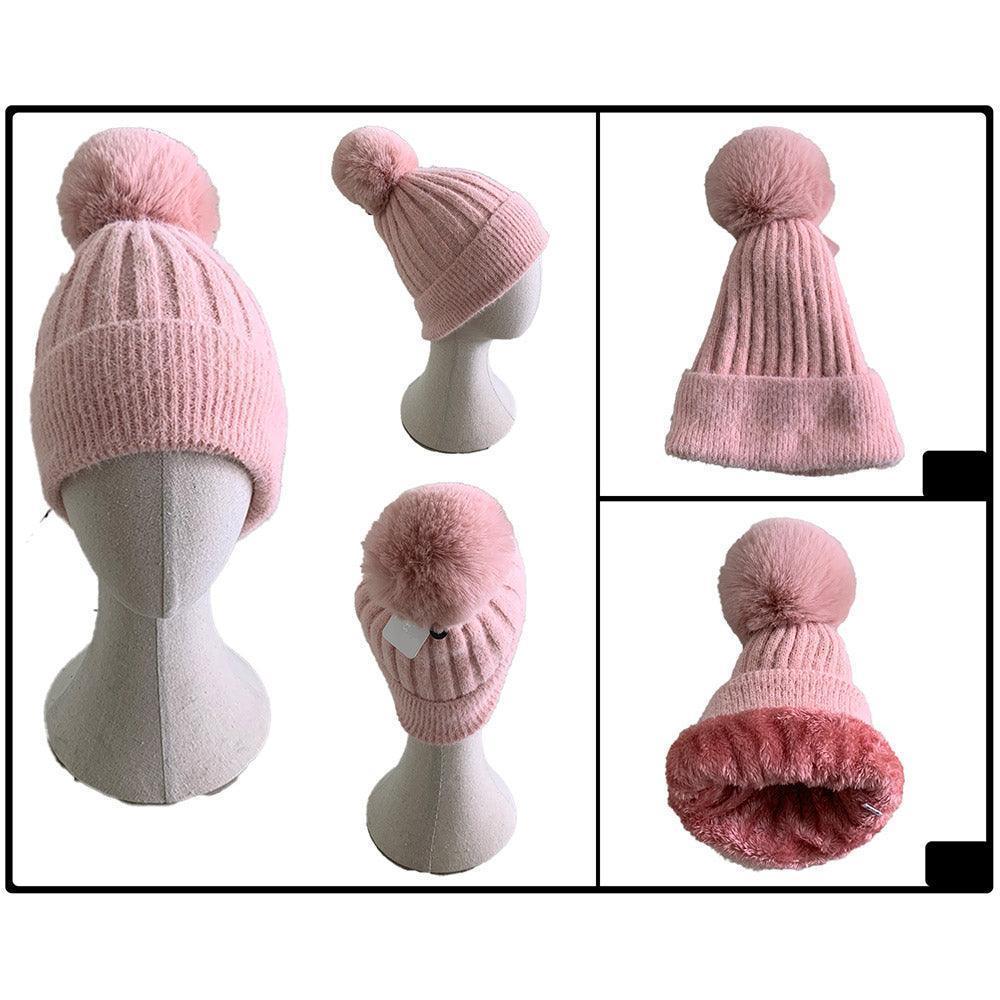 Fleece Lining Pom Pom Beanie Hat - Jewelry Store by Erik Rayo