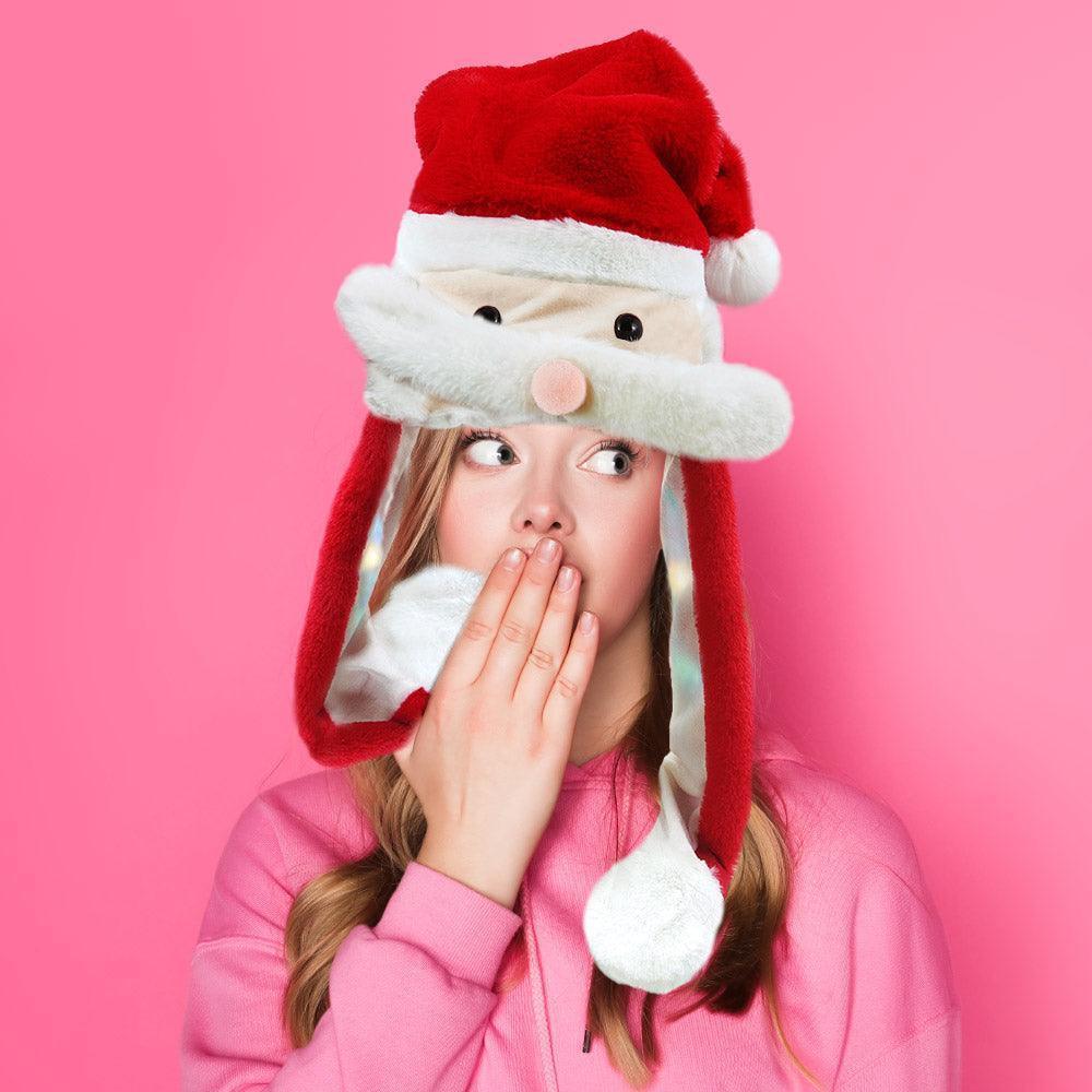 Light Up Singing Santa Claus Moving Mustache Hat - Jewelry Store by Erik Rayo