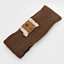 Load image into Gallery viewer, Button Lace Knit Earmuff Headband

