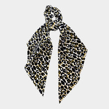 Load image into Gallery viewer, Leopard Pattern Velvet Pony Hair Band / Scarf 2 PCS
