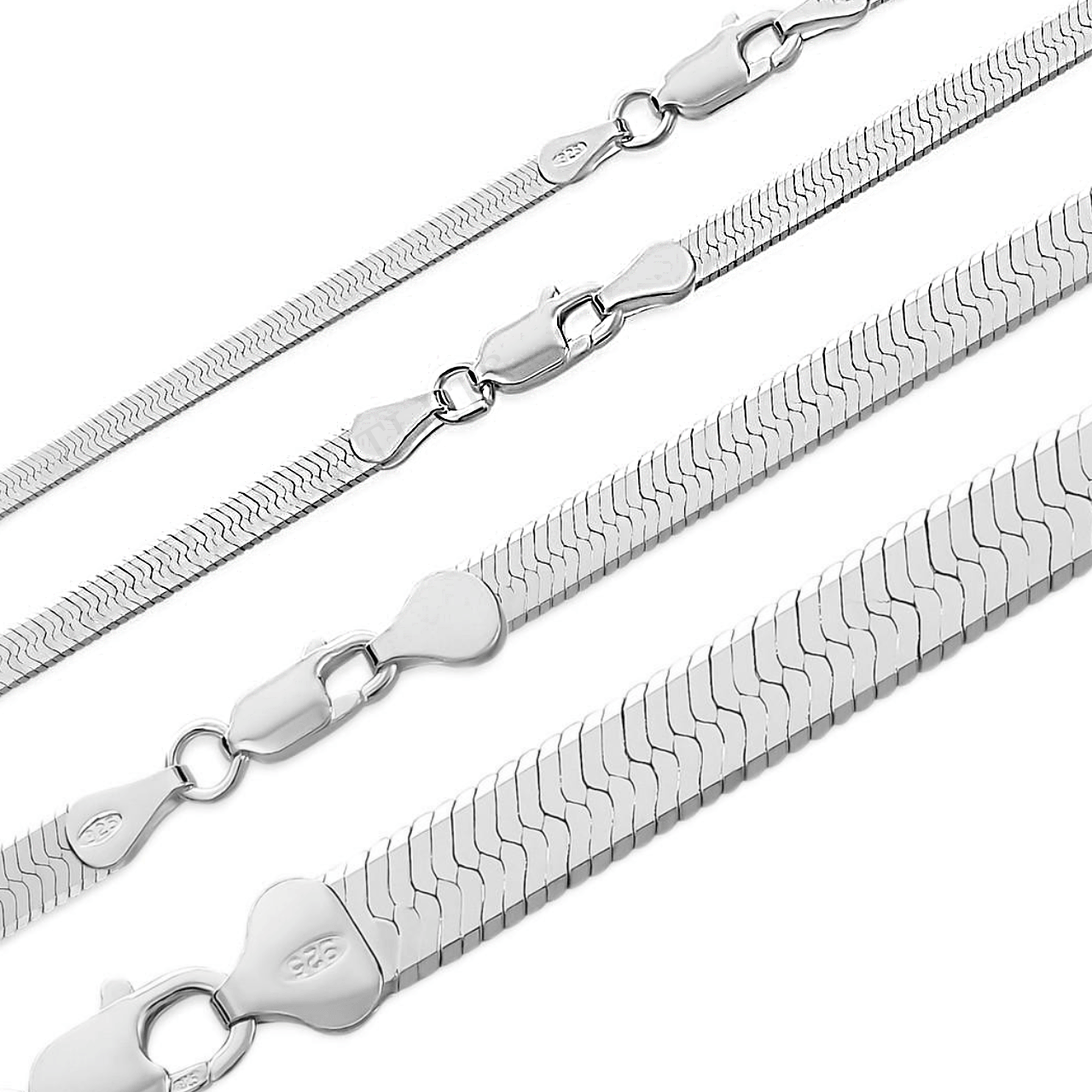 925 Silver Herringbone Necklace Chains for Men and Women 925 Sterling Silver - Jewelry Store by Erik Rayo