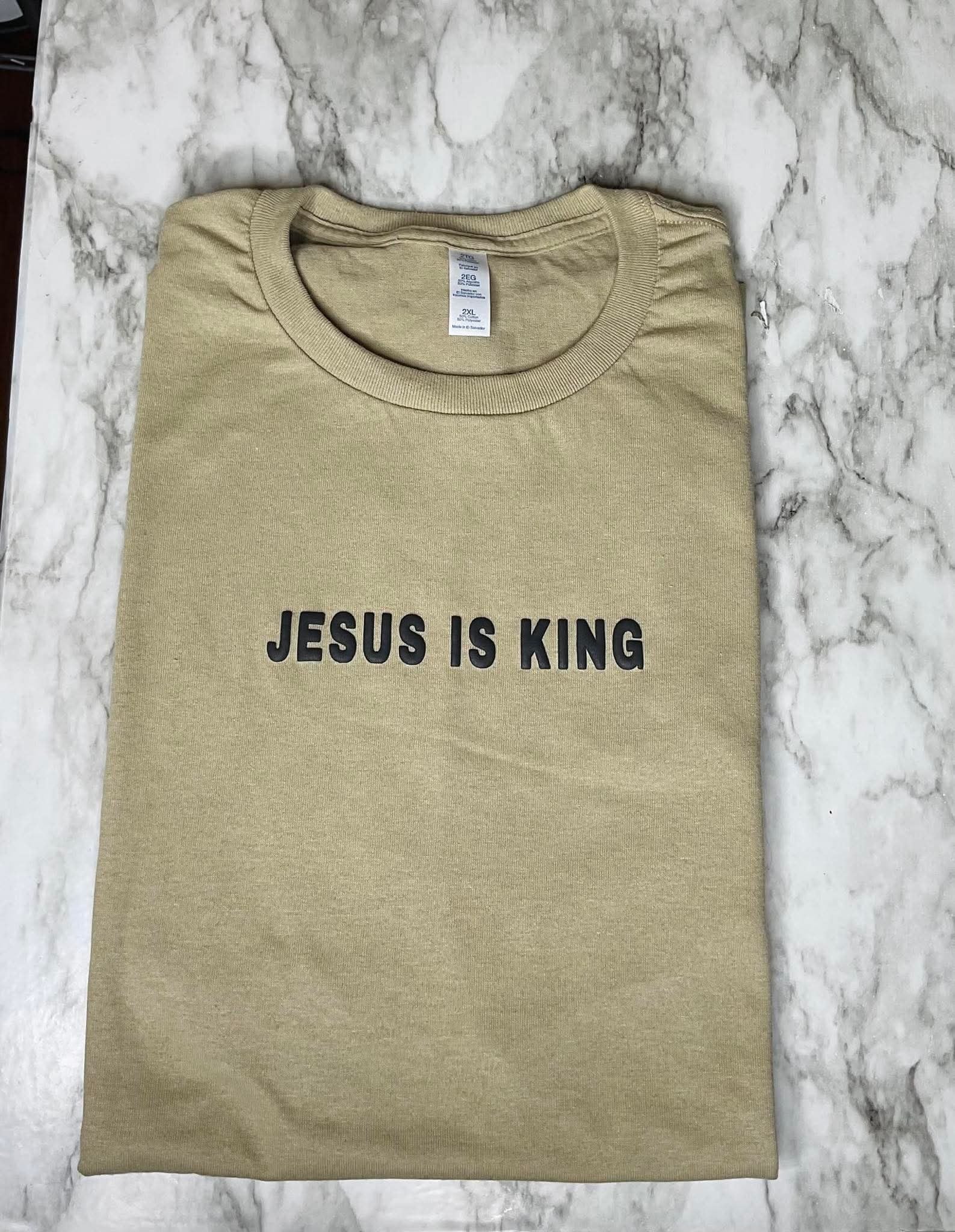 Jesus is king tan