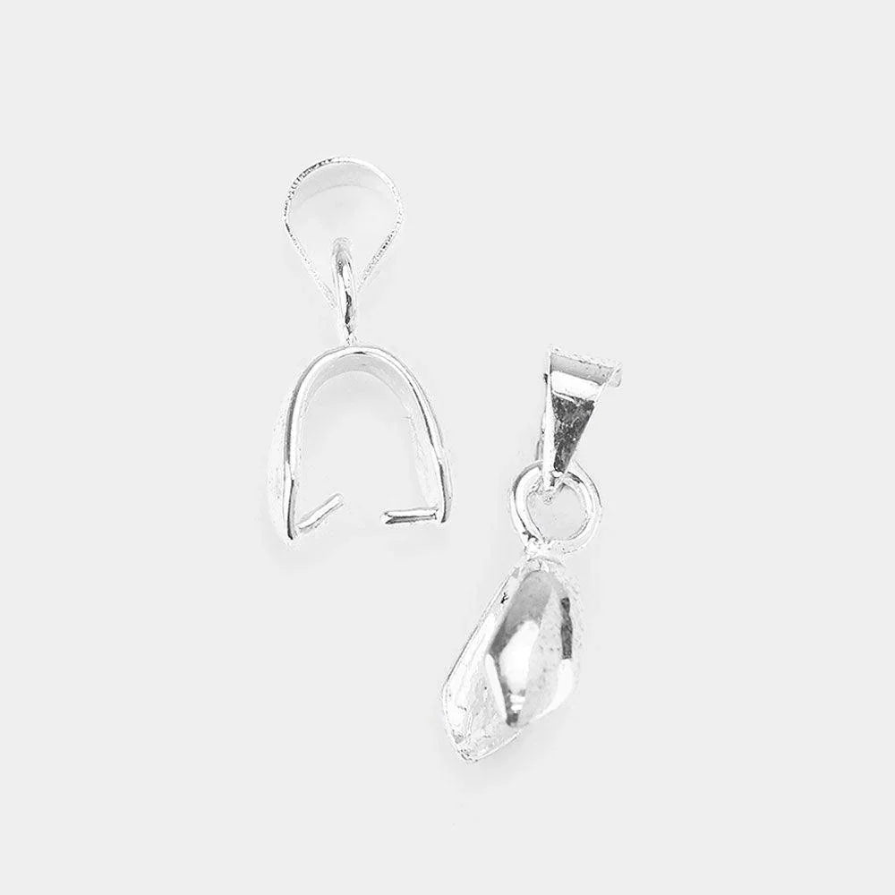 Silver 12PCS - Metal Pendant / Necklace Connectors - Jewelry Store by Erik Rayo