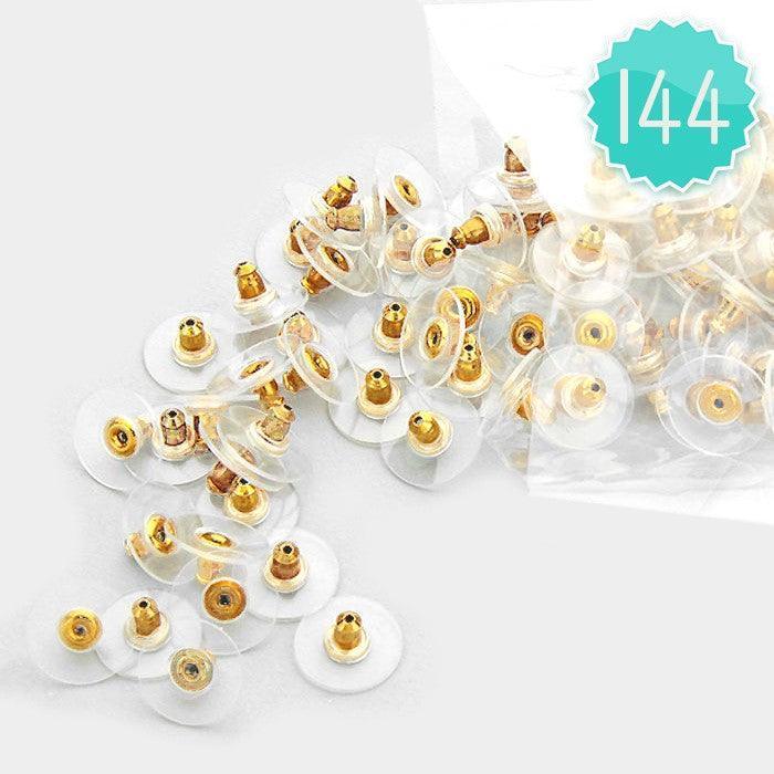 Gold 144 PCS - earring backs - Jewelry Store by Erik Rayo